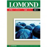 Бумага А4 для стр. принтеров Lomond, 170г/м2 (50л) гл.одн. 0102142